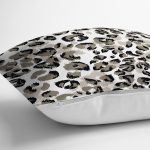 Beyaz Zemin Üzerinde Renkli Geometrik Desenli Dijital Baskılı Modern Yastık Kılıfı Realhomes