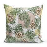 Beyaz Zemin Üzerinde Renkli Puantiyeli Sonbahar Yapraklı Yastık Kırlent Kılıfı Realhomes