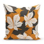 - 8371 - Realhomes  Rengarenk Zemin Üzerinde Çiçek Desenli Dijital Baskılı Modern Yastık Kırlent Kılıfı Realhomes