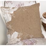 Rengarenk Zemin Üzerinde Beyaz Çiçek Desenli Yastık Kırlent Kılıfı Realhomes