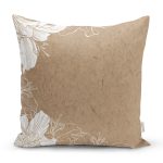 Rengarenk Zemin Üzerinde Beyaz Çiçek Desenli Yastık Kırlent Kılıfı Realhomes