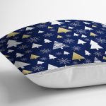 - 8378 - Realhomes Renkli Zeminli Çamağacı Desenli Dijital Baskılı Modern Yastık Kırlent Kılıfı Realhomes