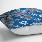 - 8401 - Realhomes Renkli Zeminli Kartanesi Desenli Dijital Baskılı Modern Yastık Kırlent Kılıfı Realhomes