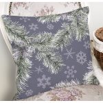 - 8403 - Realhomes Renkli Zeminli Kartanesi Desenli Dijital Baskılı Modern Yastık Kırlent Kılıfı Realhomes