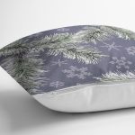 - 8403 - Realhomes Renkli Zeminli Kartanesi Desenli Dijital Baskılı Modern Yastık Kırlent Kılıfı Realhomes