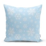 - 8405 - Realhomes Renkli Zeminli Kartanesi Desenli Dijital Baskılı Modern Yastık Kırlent Kılıfı Realhomes