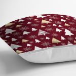 - 8406 - Realhomes Renkli Zeminli Çamağacı Desenli Dijital Baskılı Modern Yastık Kırlent Kılıfı Realhomes