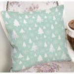 - 8407 - Realhomes Renkli Zeminli Çamağacı Desenli Dijital Baskılı Modern Yastık Kırlent Kılıfı Realhomes