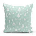 - 8407 - Realhomes Renkli Zeminli Çamağacı Desenli Dijital Baskılı Modern Yastık Kırlent Kılıfı Realhomes