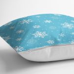 - 8412 - Realhomes Renkli Zeminli Kartanesi Desenli Dijital Baskılı Modern Yastık Kırlent Kılıfı Realhomes