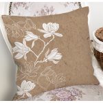 Rengarenk Zemin Üzerinde Beyaz Çiçek Desenli Yastık Kırlent Kılıfı Realhomes