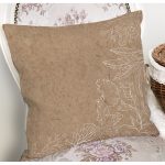 - 8421 - Realhomes Rengarenk Zemin Üzerinde Beyaz Çiçek Desenli Yastık Kırlent Kılıfı Realhomes