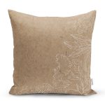 - 8421 - Realhomes Rengarenk Zemin Üzerinde Beyaz Çiçek Desenli Yastık Kırlent Kılıfı Realhomes