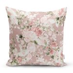 Rengarenk Zemin Üzerinde Beyaz Çiçek Desenli Yastık Kırlent Kılıfı Realhomes