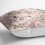 Rengarenk Zemin Üzerinde Beyaz Çiçek Desenli Yastık Kırlent Kılıfı Realhomes