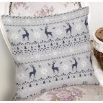 Renkli Zemin Üzerinde Kartanesi Desenli Geyik Motifli Yastık Kırlent Kılıfı Realhomes