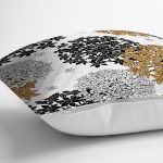 Beyaz Zemin Üzerinde Rengarenk Çiçek Desenli Yastık Kırlent Kılıfı Realhomes