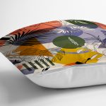 - 8577 - Realhomes Pastel Zemin Üzerinde Renkli Puantiye Desenli Dijital Baskılı Modern Yastık Kılıfı Realhomes