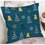 Pastel Zemin Üzerinde Renkli Çamağacı Desenli Dijital Baskılı Modern Yastık Kılıfı Realhomes