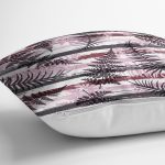 Rengarenk Zemin Üzerinde Çiçek Desenli Dijital Baskılı Modern Yastık Kırlent Kılıfı Realhomes