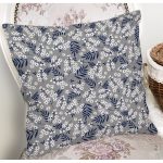 Renkli Zeminli Beyaz Papatya Desenli Dijital Baskılı Modern Yastık Kırlent Kılıfı Realhomes