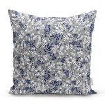 Renkli Zeminli Beyaz Papatya Desenli Dijital Baskılı Modern Yastık Kırlent Kılıfı Realhomes