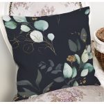 - 8671 - Realhomes Pastel Zeminli Rengarenk Çiçek Desenli Dijital Baskılı Modern Yastık Kırlent Kılıfı Realhomes