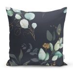 - 8671 - Realhomes Pastel Zeminli Rengarenk Çiçek Desenli Dijital Baskılı Modern Yastık Kırlent Kılıfı Realhomes