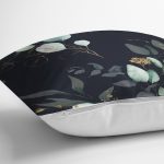 - 8671 - Realhomes Pastel Zeminli Rengarenk Çiçek Desenli Dijital Baskılı Modern Yastık Kırlent Kılıfı Realhomes