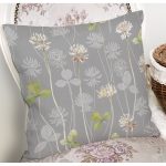 Pastel Zeminli Renkli Yaprak Desenli Dijital Baskılı Modern Yastık Kırlent Kılıfı Realhomes