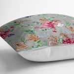 Pastel Zeminli Yılbaşı Çorabı Desenli Dijital Baskılı Modern Yastık Kırlent Kılıfı Realhomes
