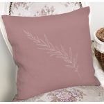 Renkli Zemin Üzerinde Yaprak Desenli Dijital Baskılı Modern Yastık Kırlent Kılıfı Realhomes