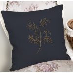 - 8808 - Realhomes Renkli Zemin Üzerinde Yaprak Desenli Dijital Baskılı Modern Yastık Kırlent Kılıfı Realhomes