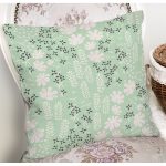 Rengarenk Zemin Üzerinde Siyah Beyaz Çiçek Desenli Modern Yastık Kırlent Kılıfı Realhomes