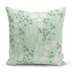 Rengarenk Zemin Üzerinde Siyah Beyaz Çiçek Desenli Modern Yastık Kırlent Kılıfı Realhomes