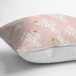 - 8878 - Realhomes  Renkli Zemin Üzerinde Kaktüs Desenli Dijital Baskılı Modern Yastık Kırlent Kılıfı Realhomes