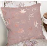 - 8883 - Realhomes Renkli Zemin Üzerinde Kaktüs Desenli Dijital Baskılı Modern Yastık Kırlent Kılıfı Realhomes