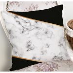 - 8902 - Realhomes  Renkli Geometrik Desenli Mermer Motifli Dijital Baskılı Modern Kırlent Kılıfı Realhomes