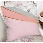 - 8907 - Realhomes Renkli Geometrik Desenli Mermer Motifli Dijital Baskılı Modern Kırlent Kılıfı Realhomes