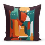 - 8938 - Realhomes Realhomes Özel Tasarım Dijital Baskılı Modern Yastık Kırlent Kılıfı Realhomes