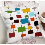 - 8955 - Realhomes Realhomes Özel Tasarım Dijital Baskılı Modern Yastık Kırlent Kılıfı Realhomes