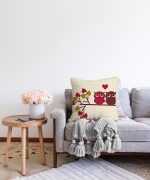 - Sonil-K-104-Gorsel2 - Realhomes  Baykuş Temalı Dijital Baskılı Dekoratif Raşel Kadife Yastık Kırlent Kılıfı Realhomes