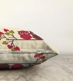 - Sonil-K-104-Gorsel3 - Realhomes  Baykuş Temalı Dijital Baskılı Dekoratif Raşel Kadife Yastık Kırlent Kılıfı Realhomes