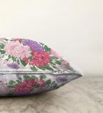 Çiçek Motifli Modern Dijital Baskılı Dekoratif Raşel Kadife Yastık Kırlent Kılıfı Realhomes