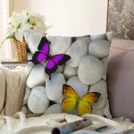 - Sonil-K-12-Gorsel1 - Realhomes Kelebek Desenli Dijital Baskılı Dekoratif Raşel Kadife Yastık Kırlent Kılıfı Realhomes