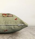 Baykuş Desenli Dijital Baskılı Dekoratif Raşel Kadife Yastık Kırlent Kılıfı Realhomes