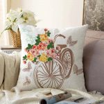 - Sonil-K-181-Gorsel1 - Realhomes Bisiklet Desenli Dijital Baskılı Dekoratif Raşel Kadife Yastık Kırlent Kılıfı Realhomes