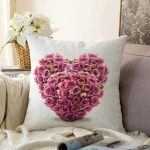 - Sonil-K-182-Gorsel1 - Realhomes Güllü Kalp Dijital Baskılı Dekoratif Raşel Kadife Yastık Kırlent Kılıfı Realhomes