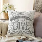 - Sonil-K-2006-Gorsel1 - Realhomes Love Yazılı Dijital Baskı Dekoratif Raşel Kadife Yastık Kırlent Kılıfı Realhomes