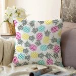 - Sonil-K-2013-Gorsel1 - Realhomes  Renkli Ananas Desenli Dijital Baskılı Raşel Kadife Yastık Kırlent Kılıfı Realhomes